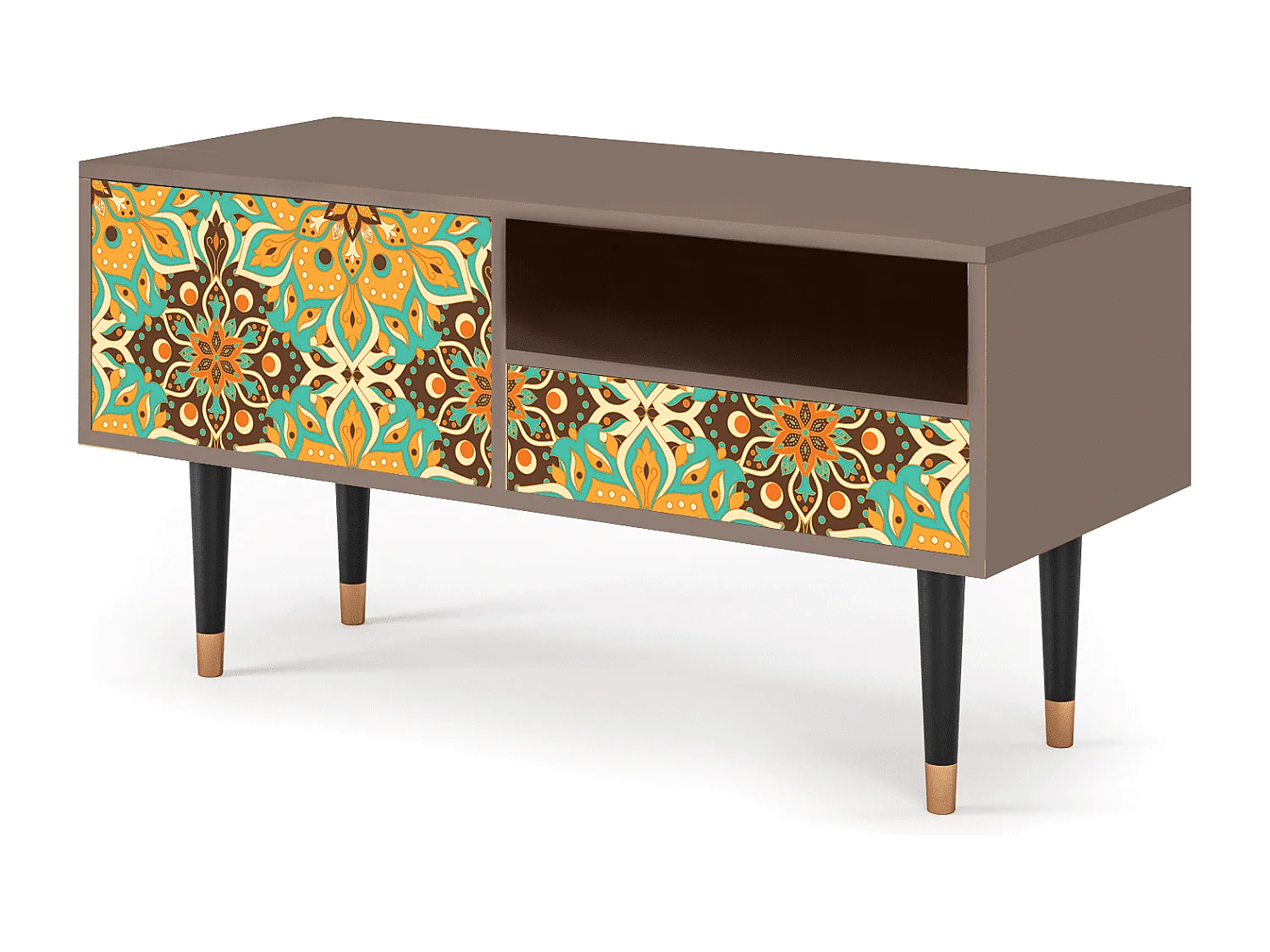 Meuble TV - 115х59х48 cm - T3 - Indian Spices, Latte