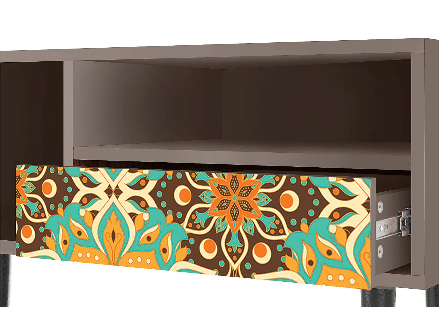 Meuble TV - 115х59х48 cm - T3 - Indian Spices, Latte