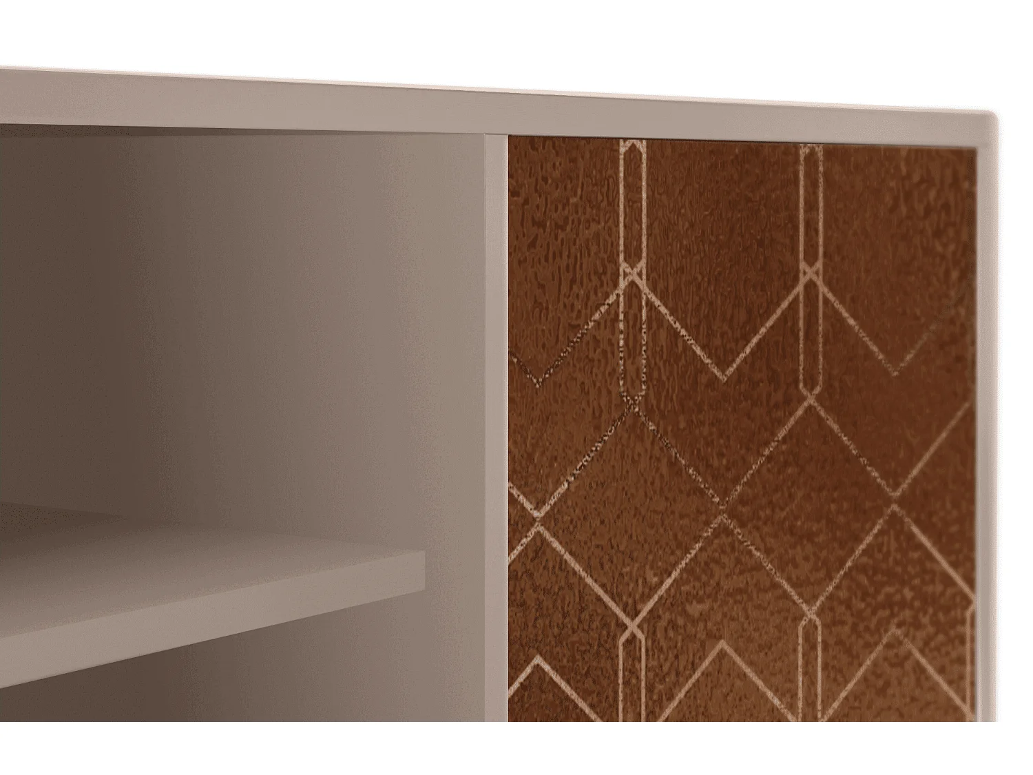 Szafka RTV - 170х69х48 cm - T2 - Chocolate Bar, Latte