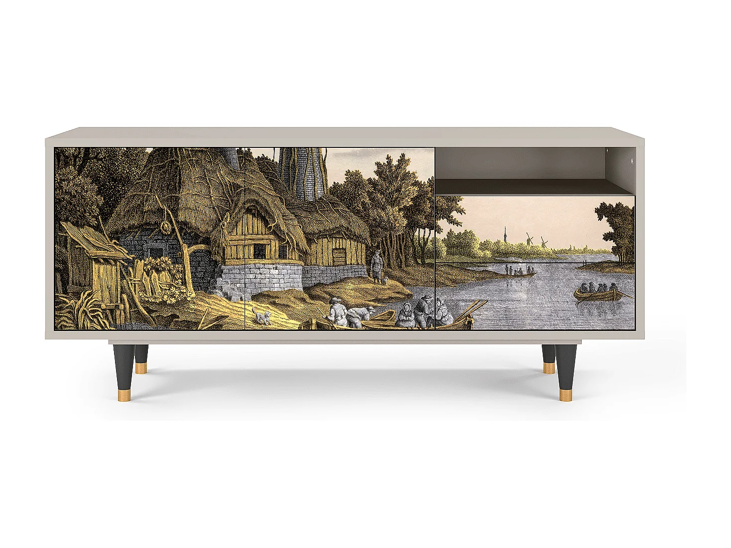 Meuble TV - 125х56х41 cm - T7 - Mill along a River, Sable