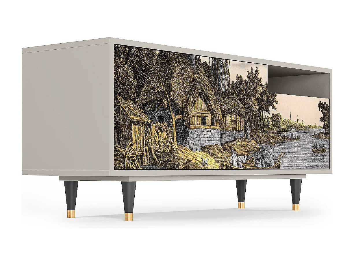 Meuble TV - 125х56х41 cm - T7 - Mill along a River, Sable