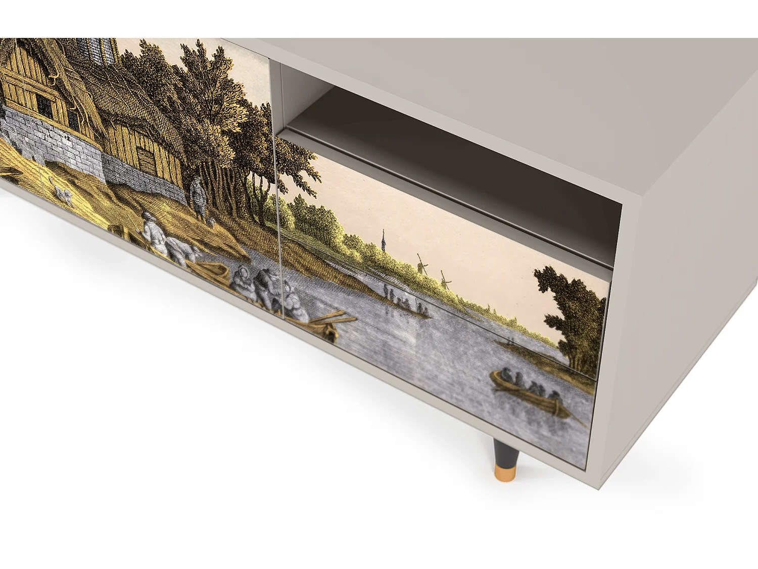 Meuble TV - 125х56х41 cm - T7 - Mill along a River, Sable