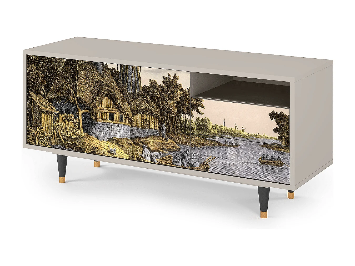 Meuble TV - 125х56х41 cm - T7 - Mill along a River, Sable