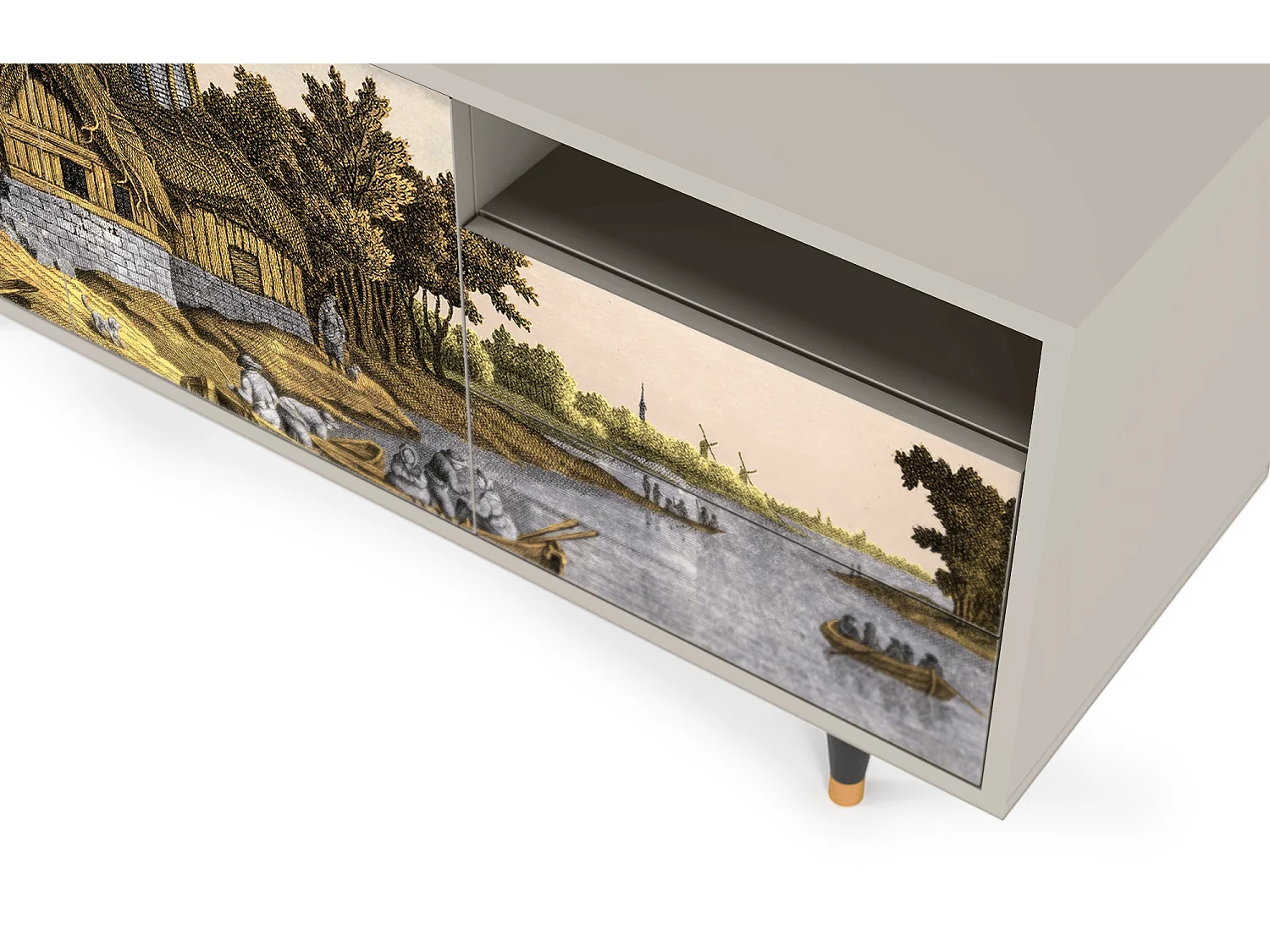 Meuble TV - 125х56х41 cm - T7 - Mill along a River, Sable