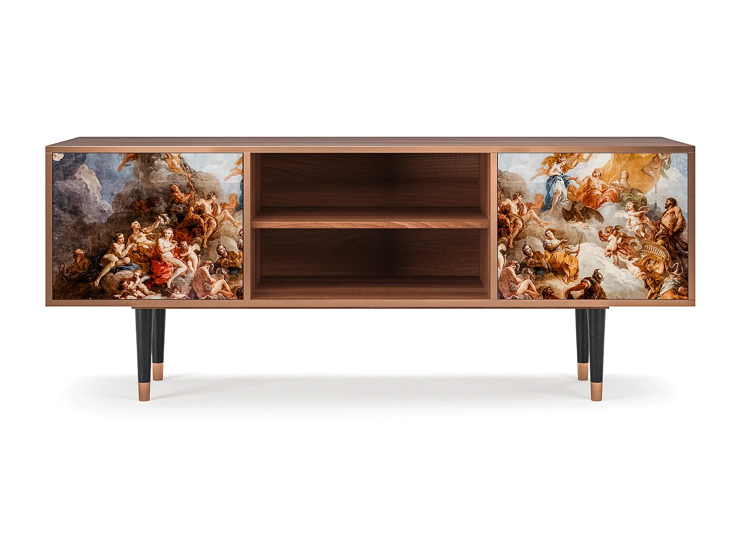 Mueble de TV - 170х69х48 cm - T2 - Versailles, Nogueira