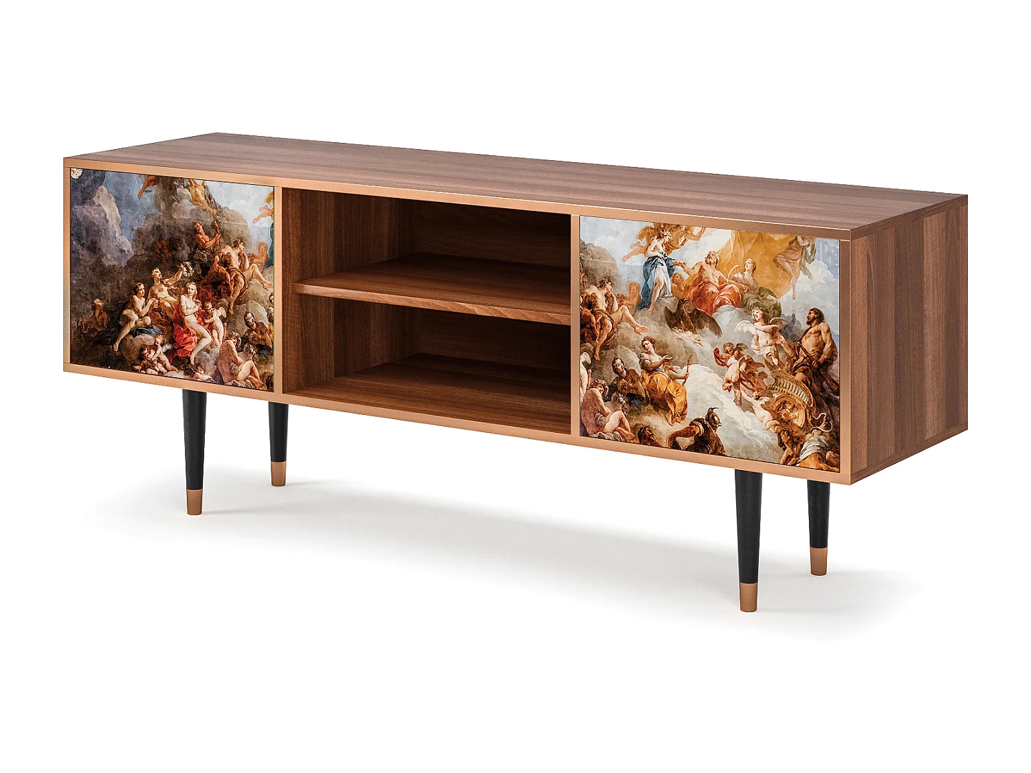 Mueble de TV - 170х69х48 cm - T2 - Versailles, Nogueira