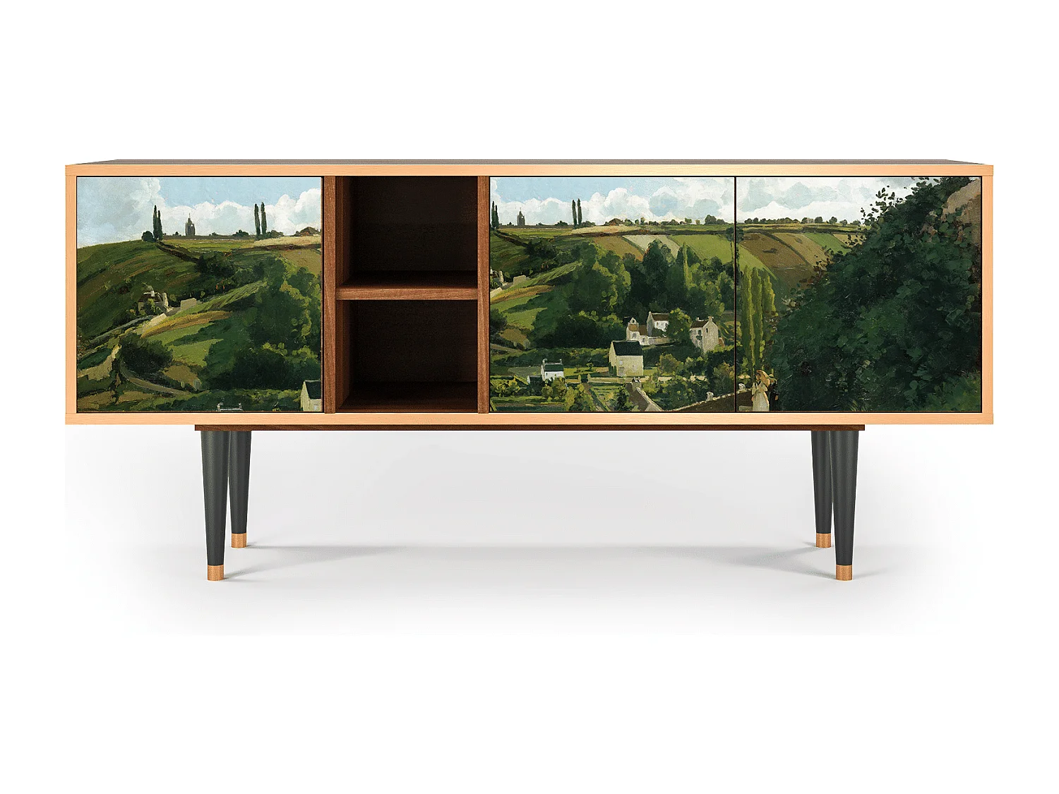 Meuble TV - 150х69х41 cm - T5 - Jalais Hill by Pissarro, Noyer