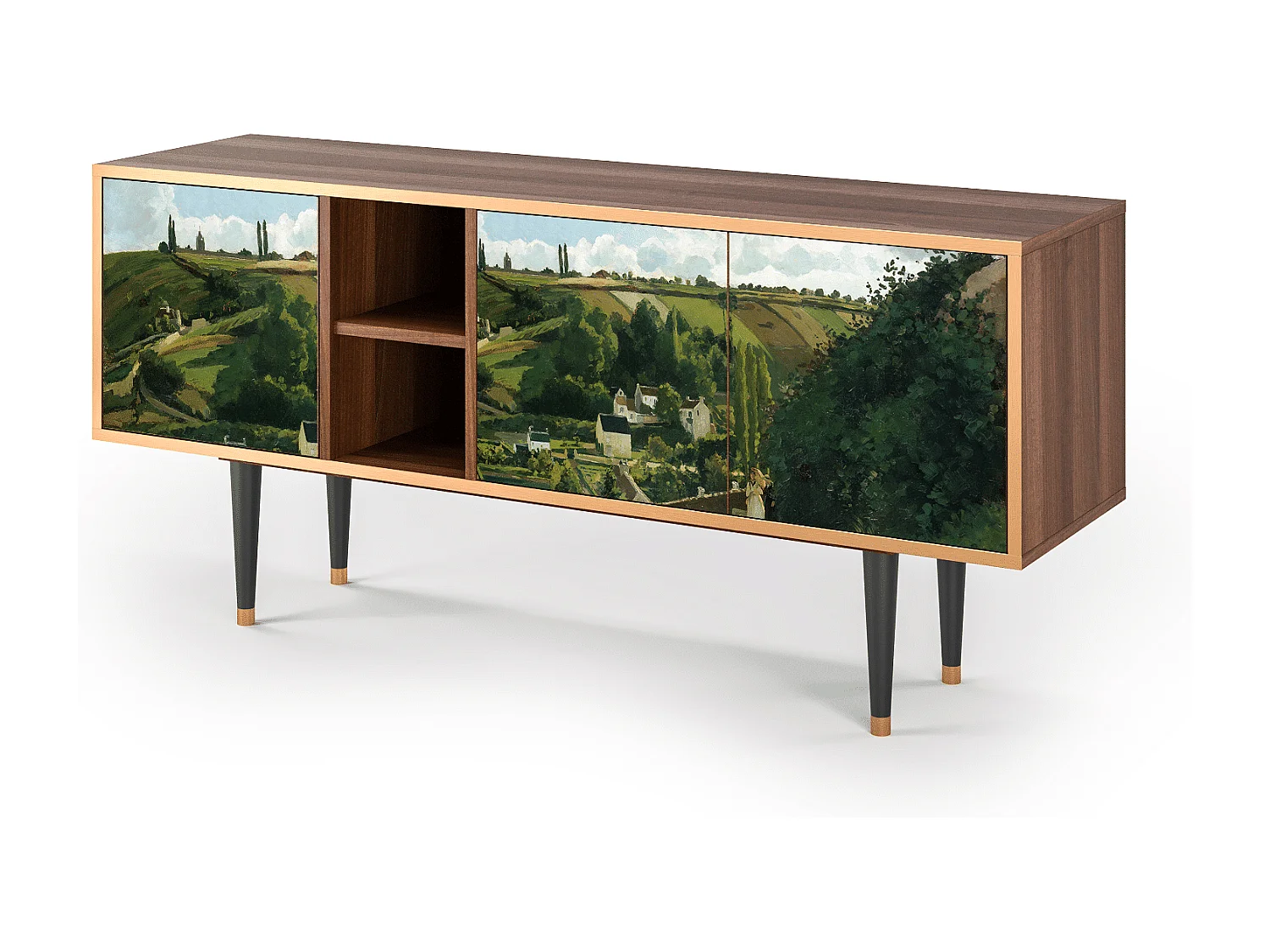 Meuble TV - 150х69х41 cm - T5 - Jalais Hill by Pissarro, Noyer
