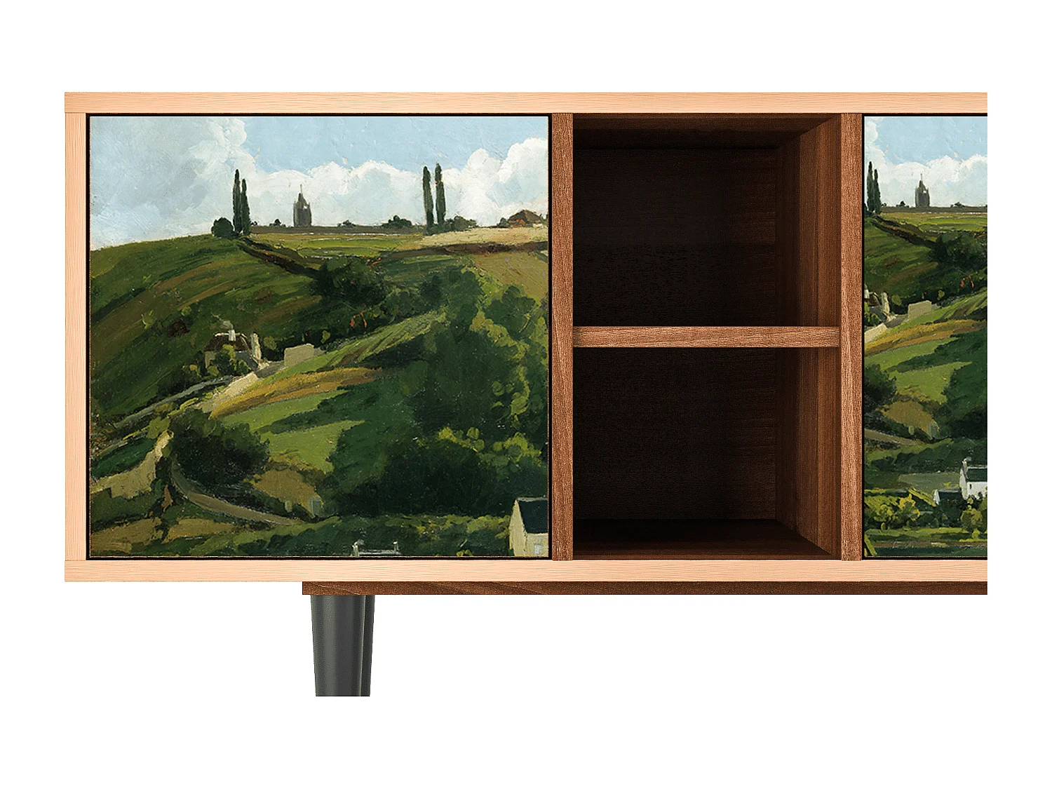 Meuble TV - 150х69х41 cm - T5 - Jalais Hill by Pissarro, Noyer