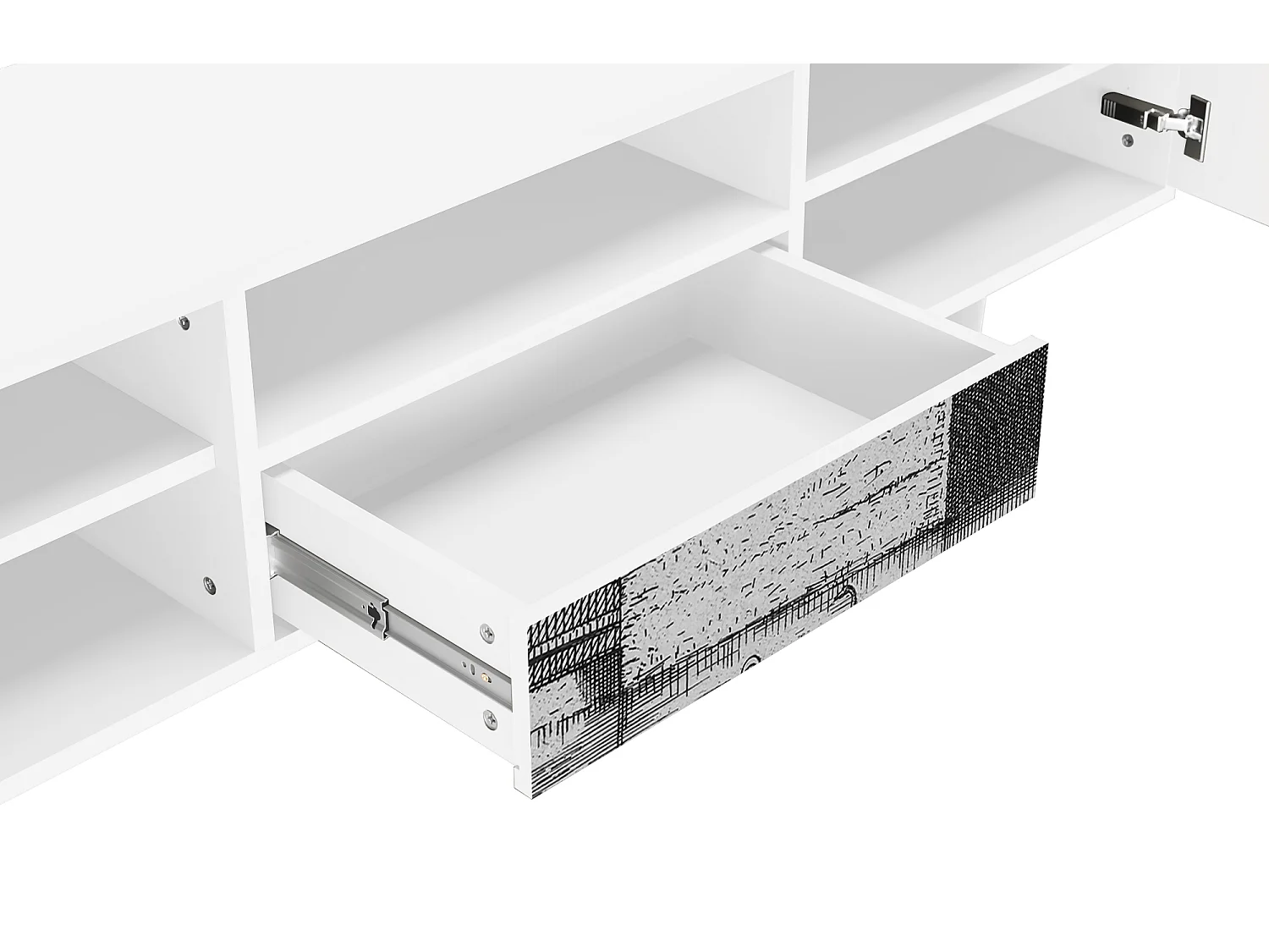 Meuble TV - 170х59х41 cm - T6 - Castle by Breugel, Blanc