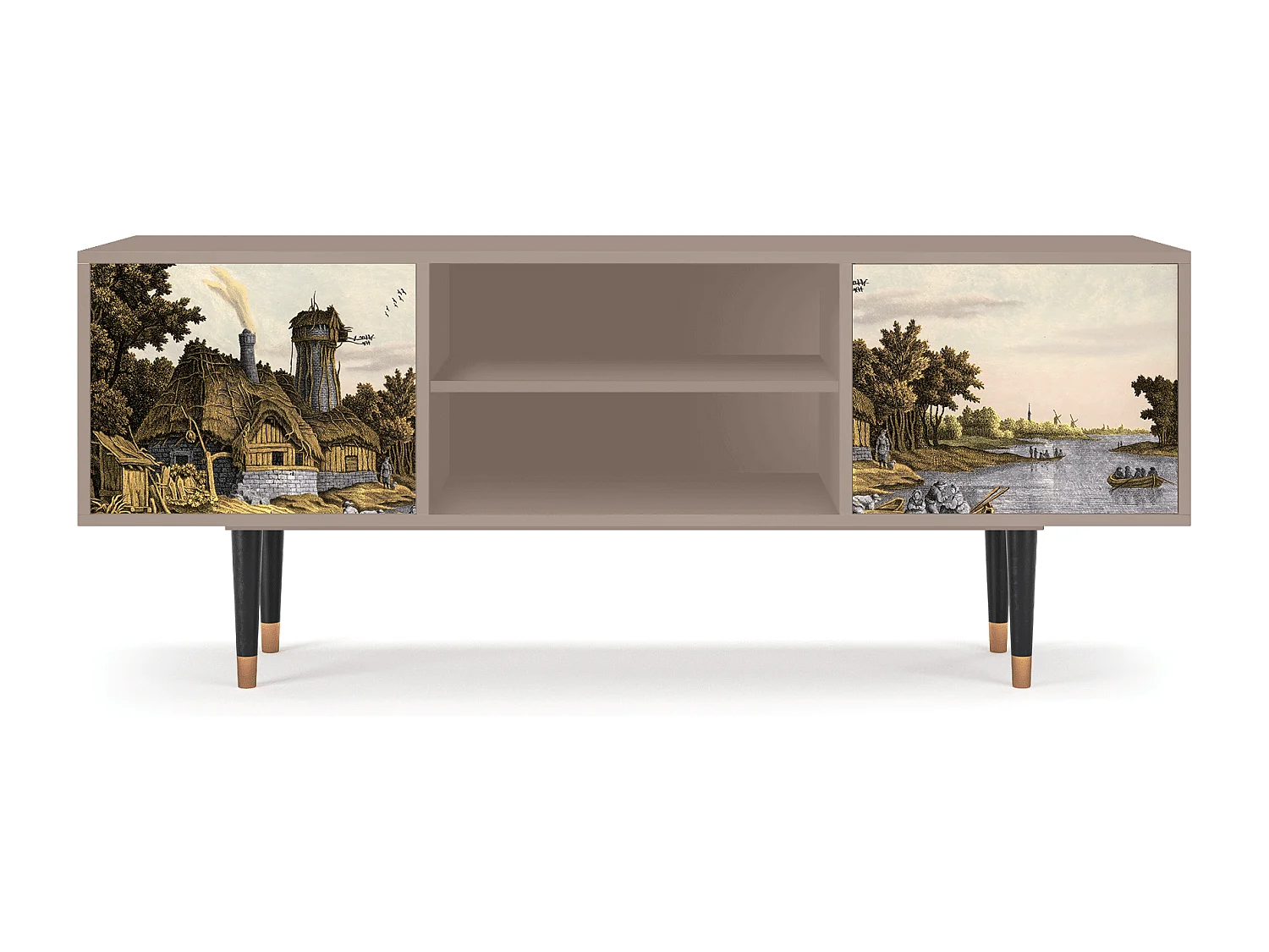 Meuble TV - 170х69х48 cm - T2 - Mill along a River, Latte