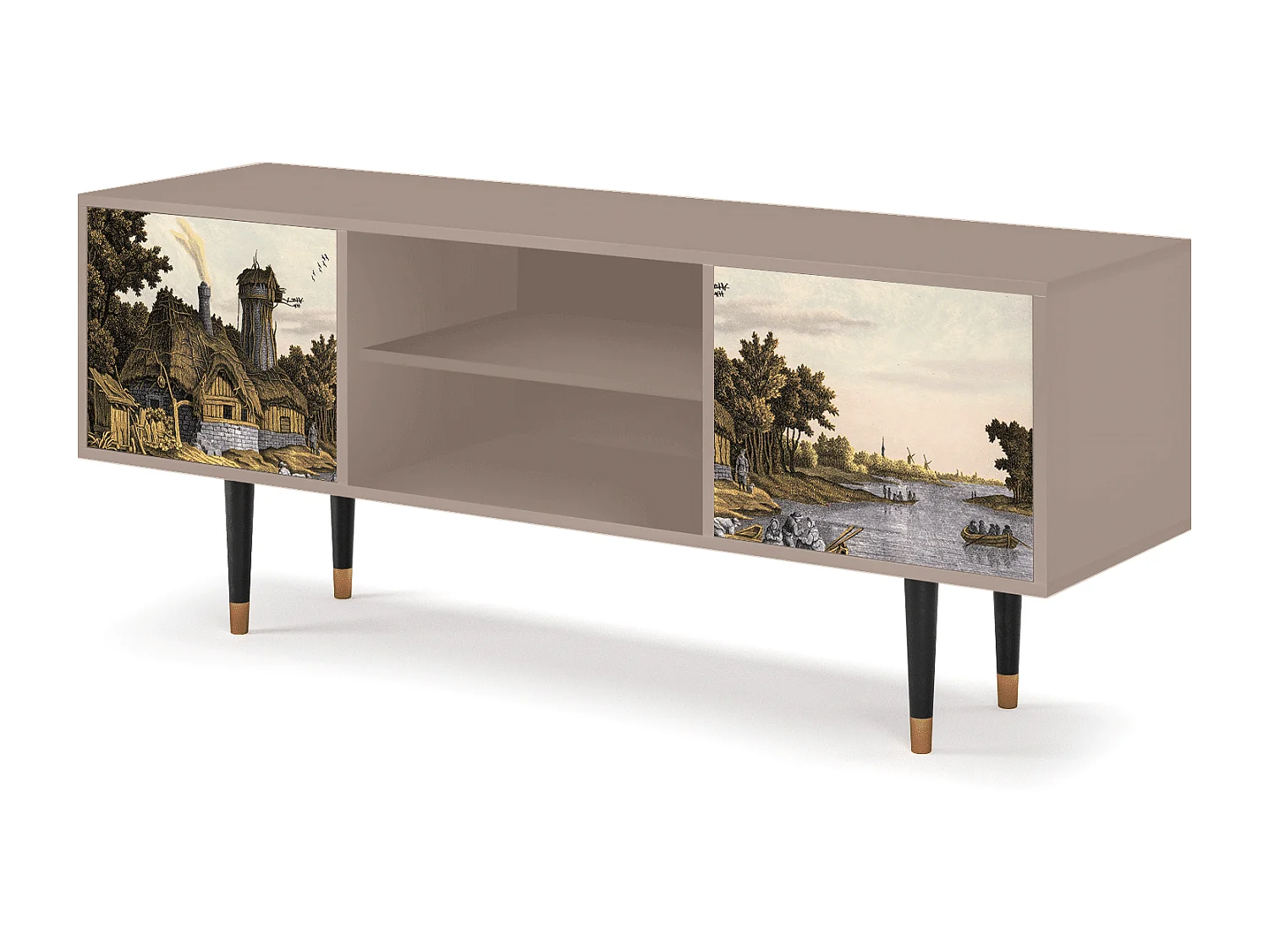 Meuble TV - 170х69х48 cm - T2 - Mill along a River, Latte