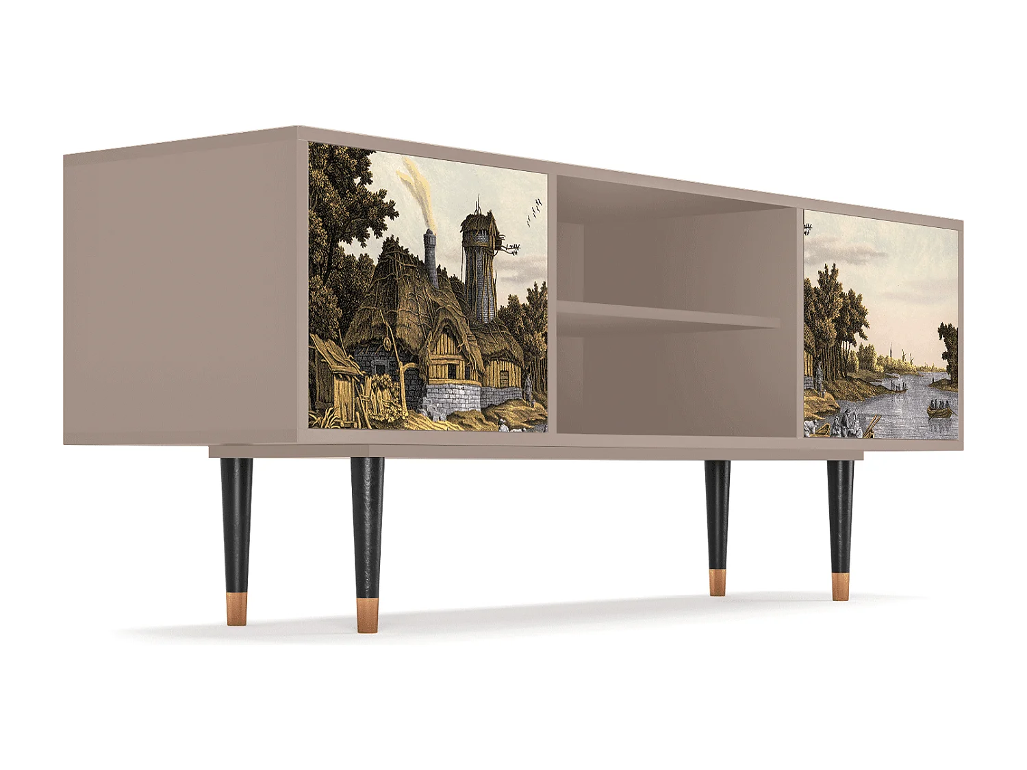 Meuble TV - 170х69х48 cm - T2 - Mill along a River, Latte