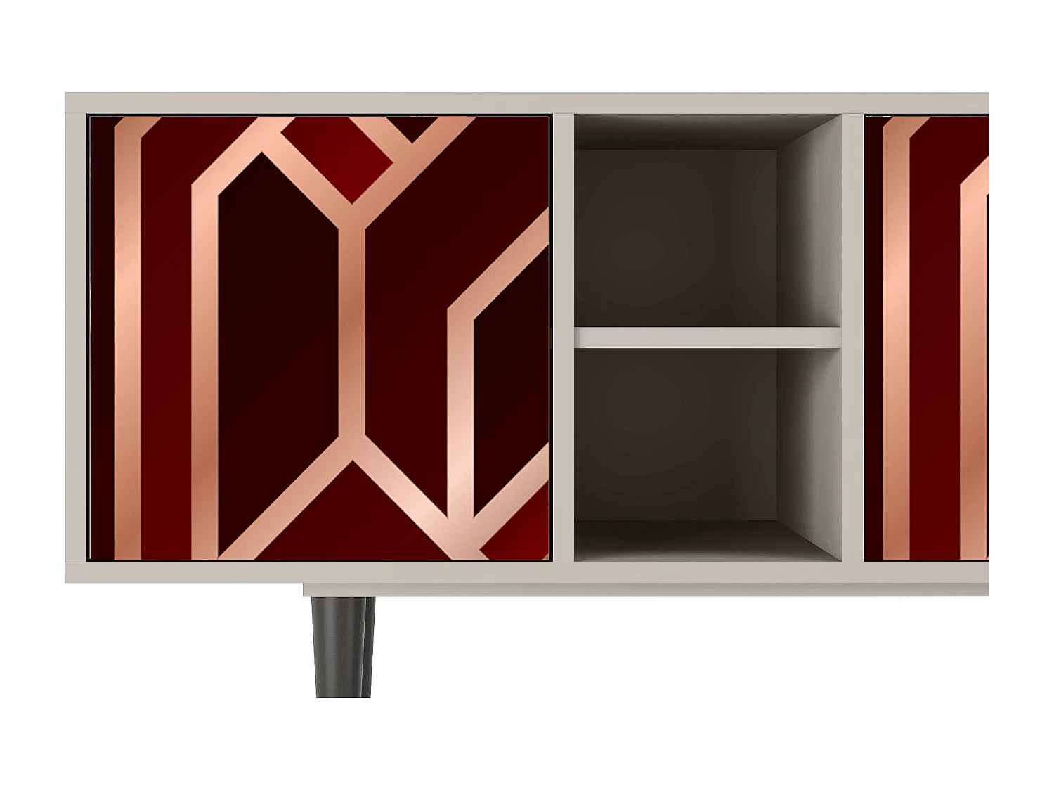 TV-meubel - 150х69х41 cm - T5 - Velvet 1920's, Zand