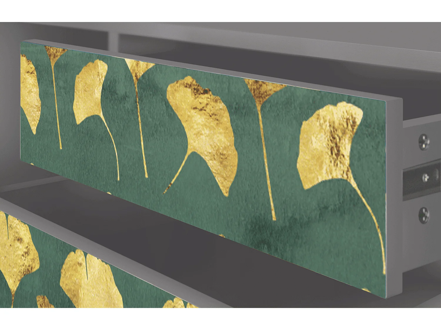 TV-meubel - 170х59х48 cm - T4 - Gingko leaves, Grijs