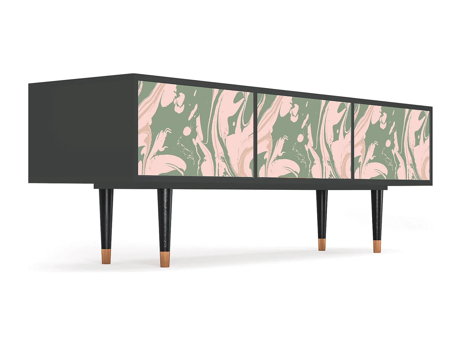 Meuble TV - 170х59х48 cm - T4 - Aquarelle, Anthracite