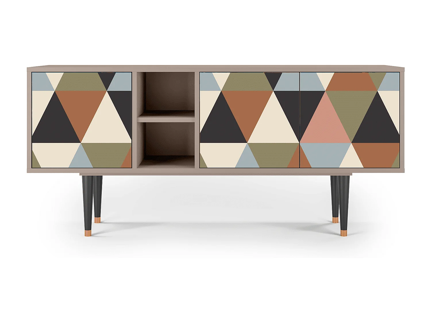 TV-meubel - 150х69х41 cm - T5 - Royal Triangles, Latte