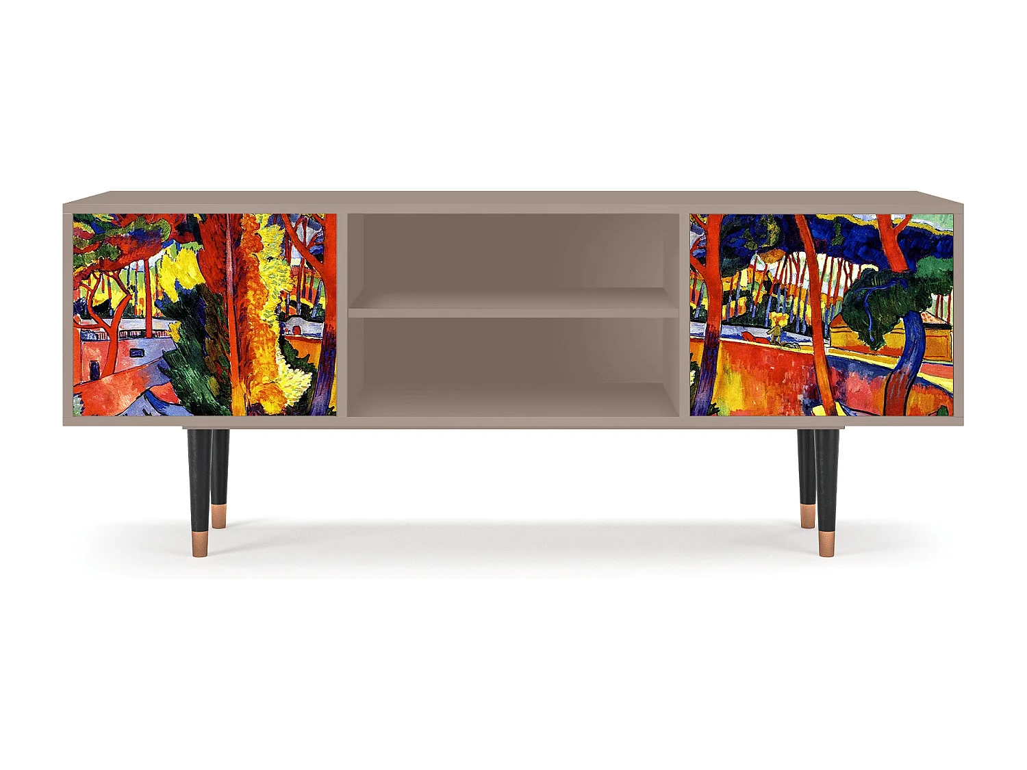 Mobile TV - 170х69х48 cm - T2 - The Turning Road, Latte