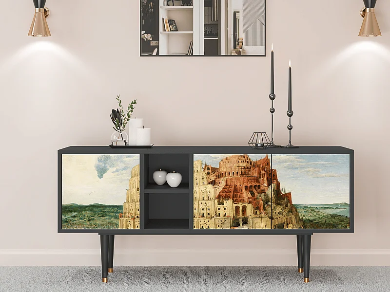 Mobile TV - 150х69х41 cm - T5 - Elder The Tower, Antracite