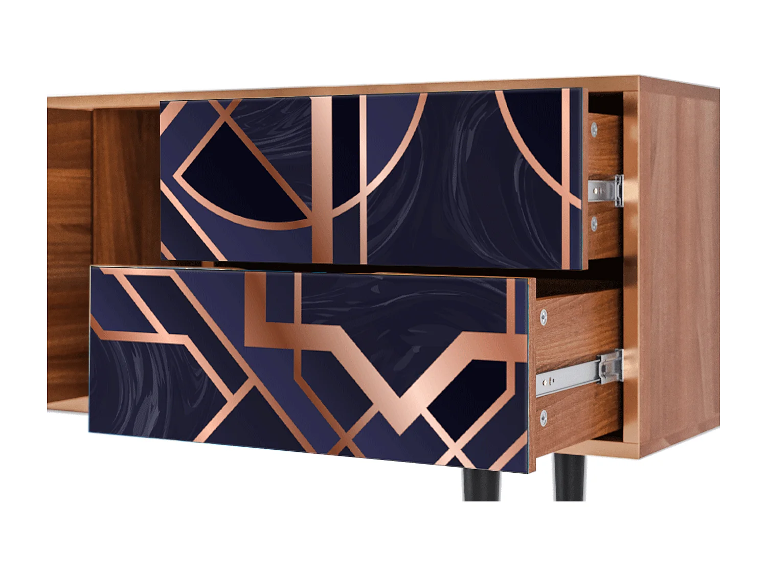 Mueble de TV - 170х69х48 cm - T1 - Purple Temple, Nogueira