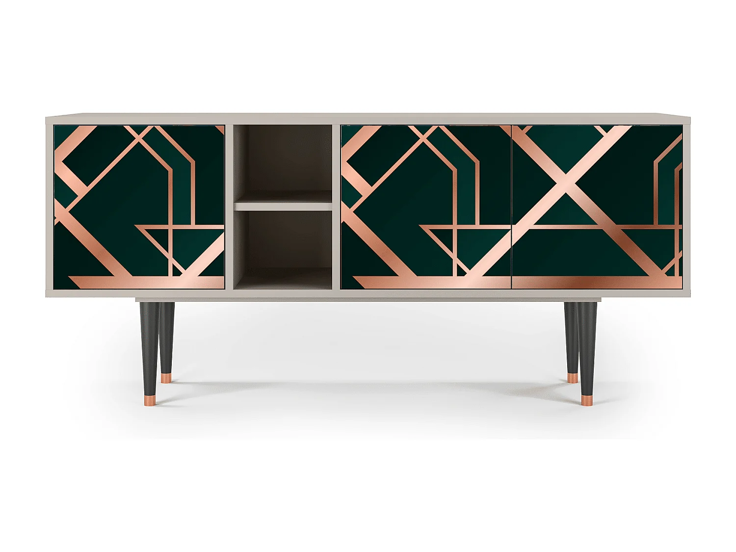 Meuble TV - 150х69х41 cm - T5 - Emerald Gatsby, Sable