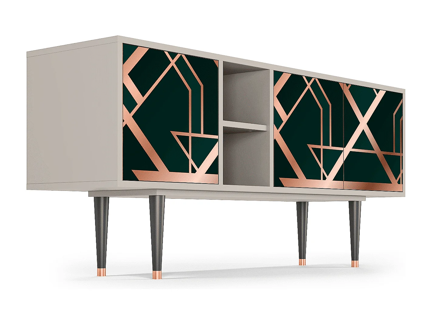 Meuble TV - 150х69х41 cm - T5 - Emerald Gatsby, Sable