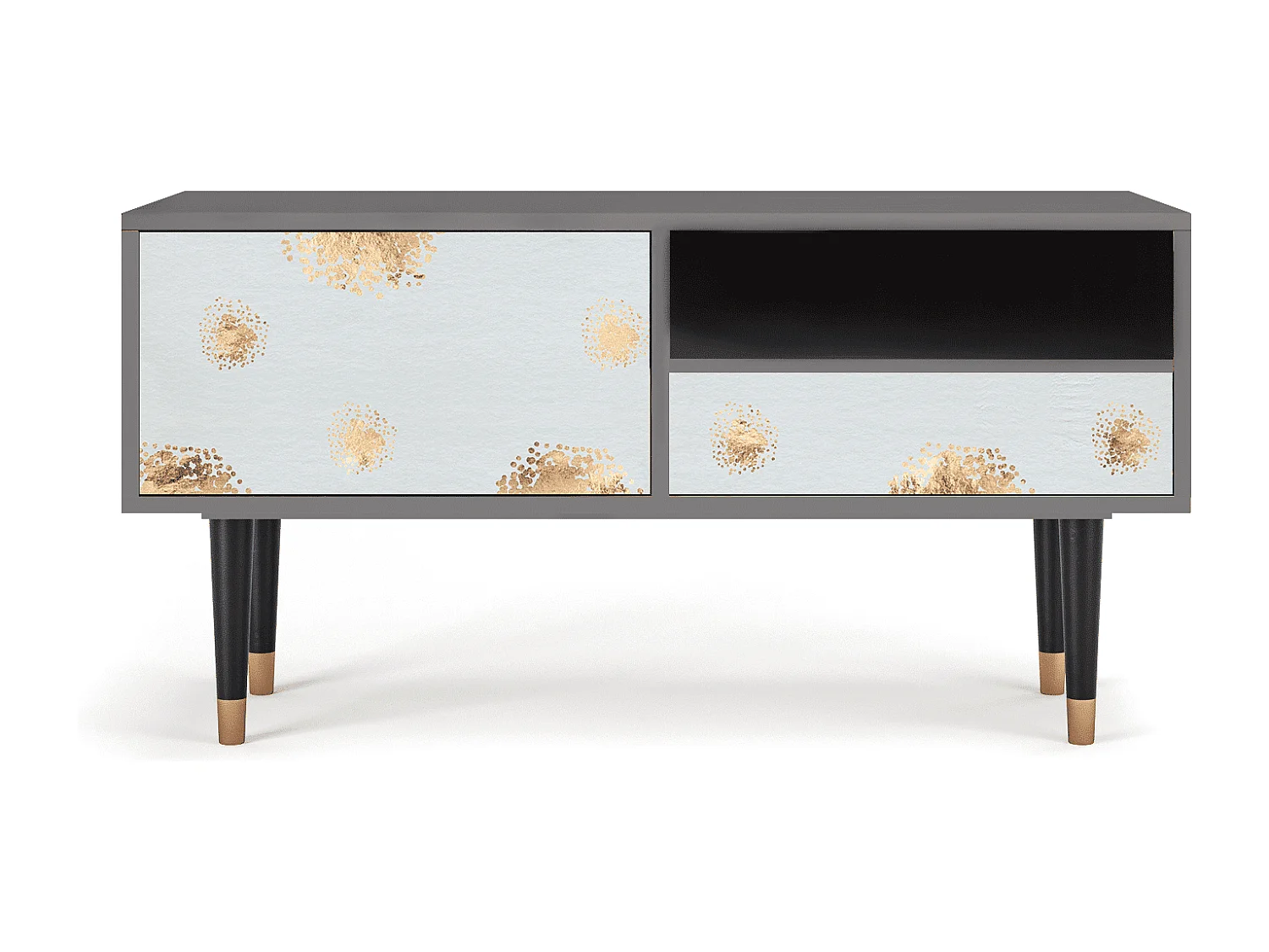 Meuble TV - 115х59х48 cm - T3 - Sky Latte, Sable