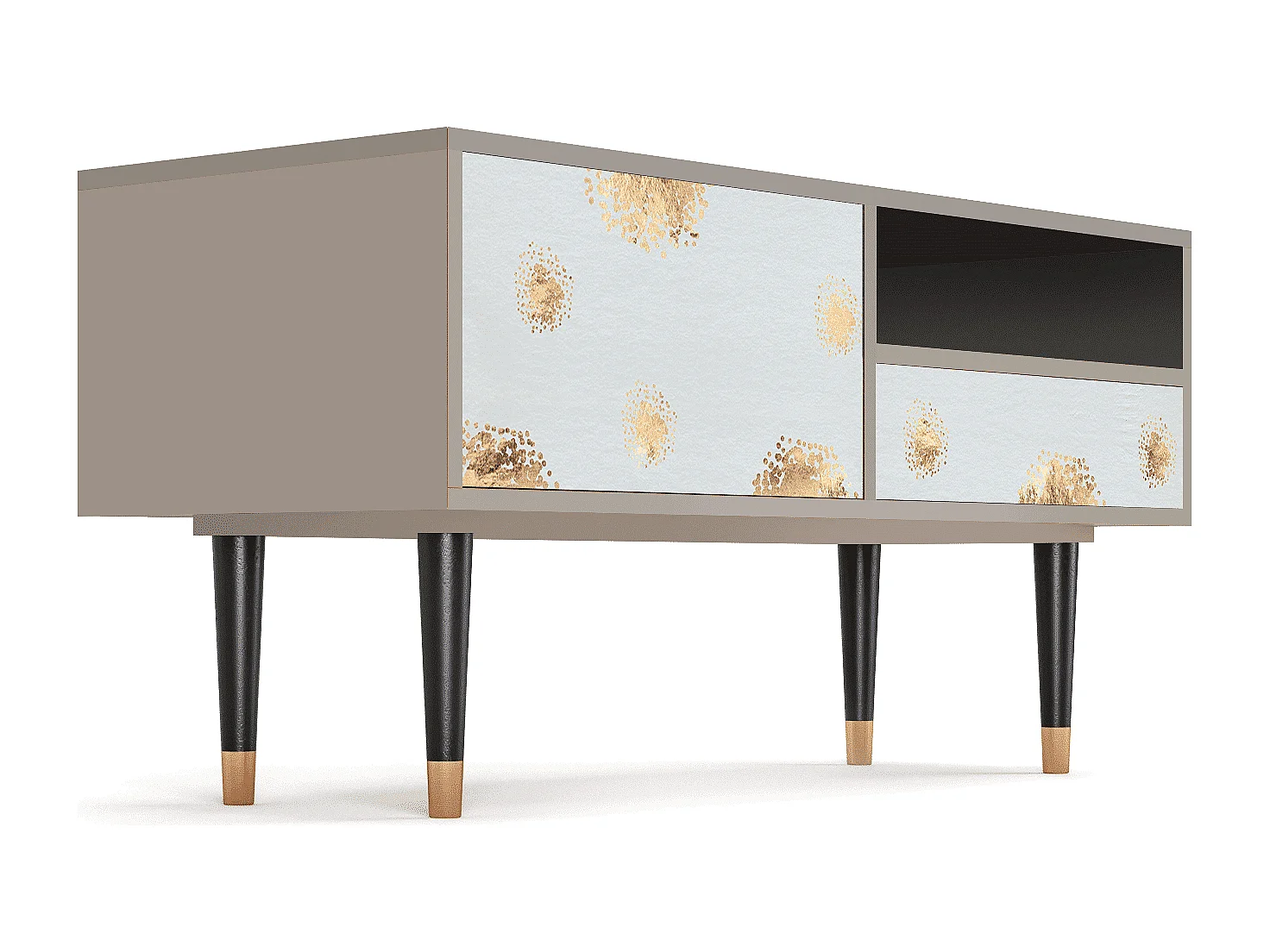 Meuble TV - 115х59х48 cm - T3 - Sky Latte, Sable