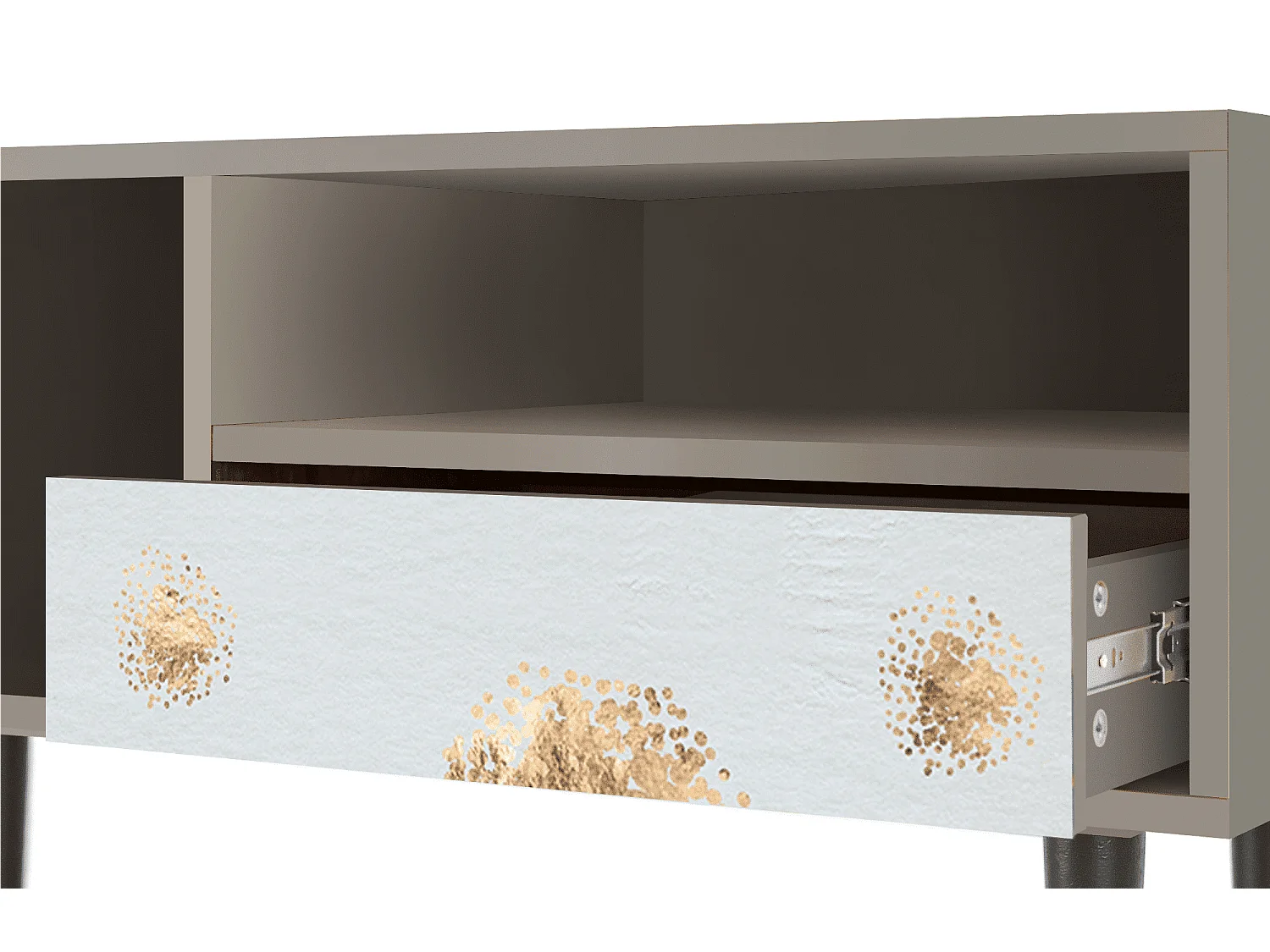 Meuble TV - 115х59х48 cm - T3 - Sky Latte, Sable