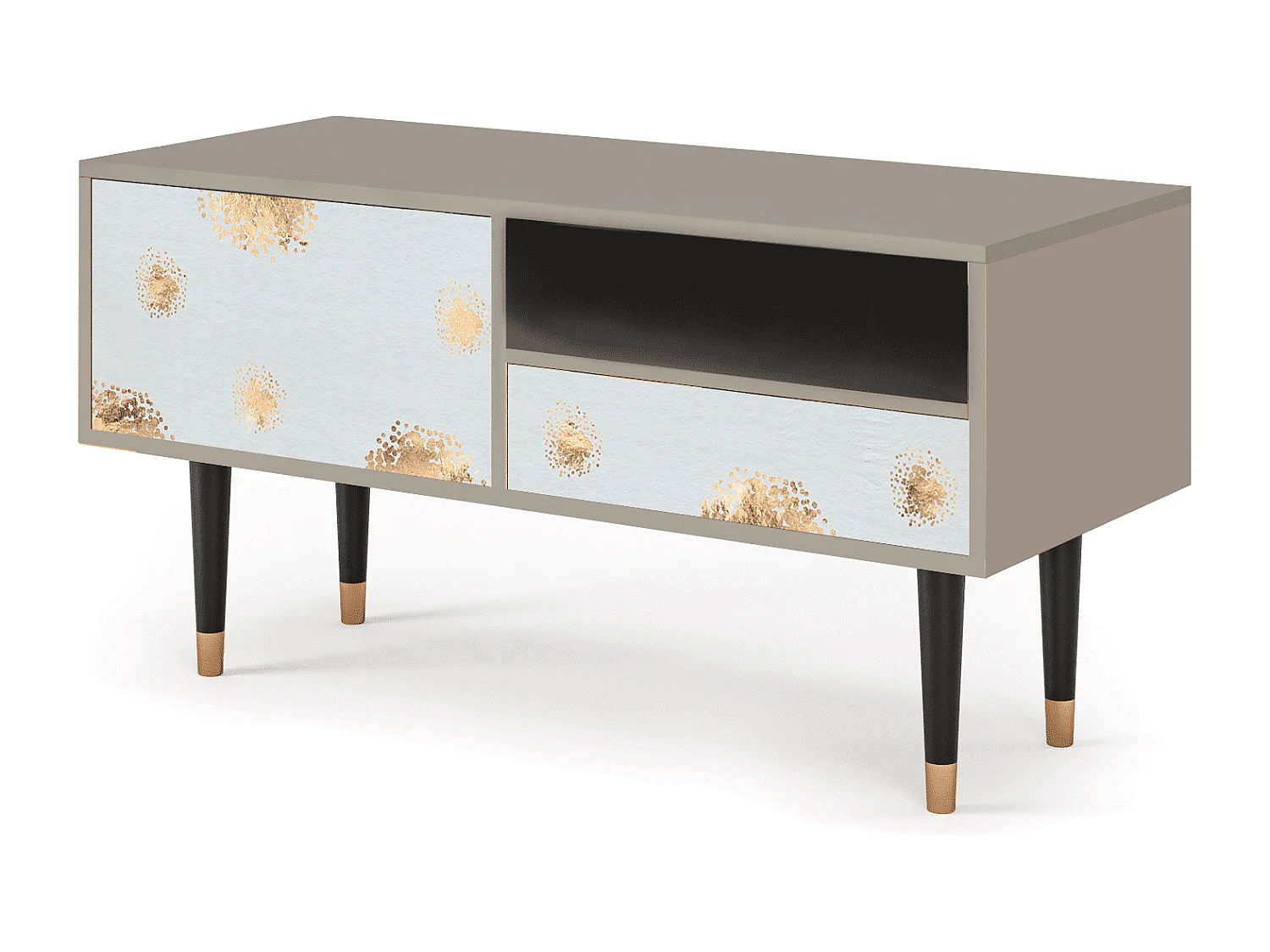 Meuble TV - 115х59х48 cm - T3 - Sky Latte, Sable