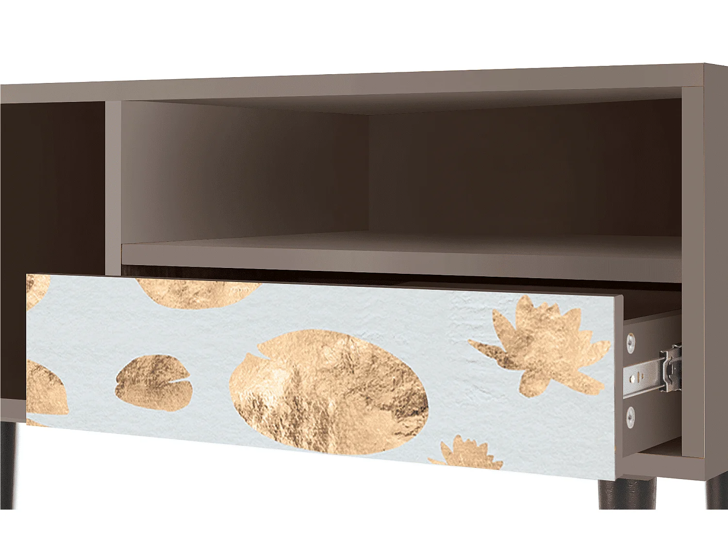 TV-Möbel - 115х59х48 cm - T3 - Blue Giraffe, Latte