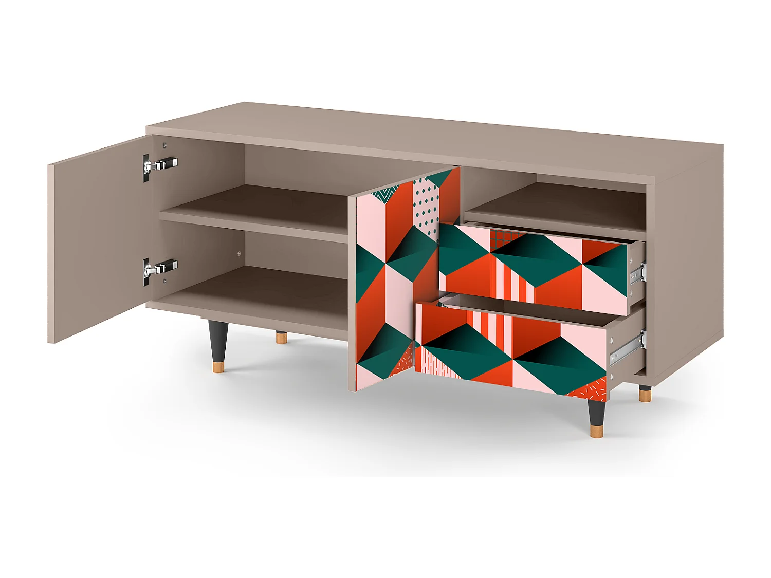 Mobile TV - 125х56х41 cm - T7 - Pepsi-Cola, Latte