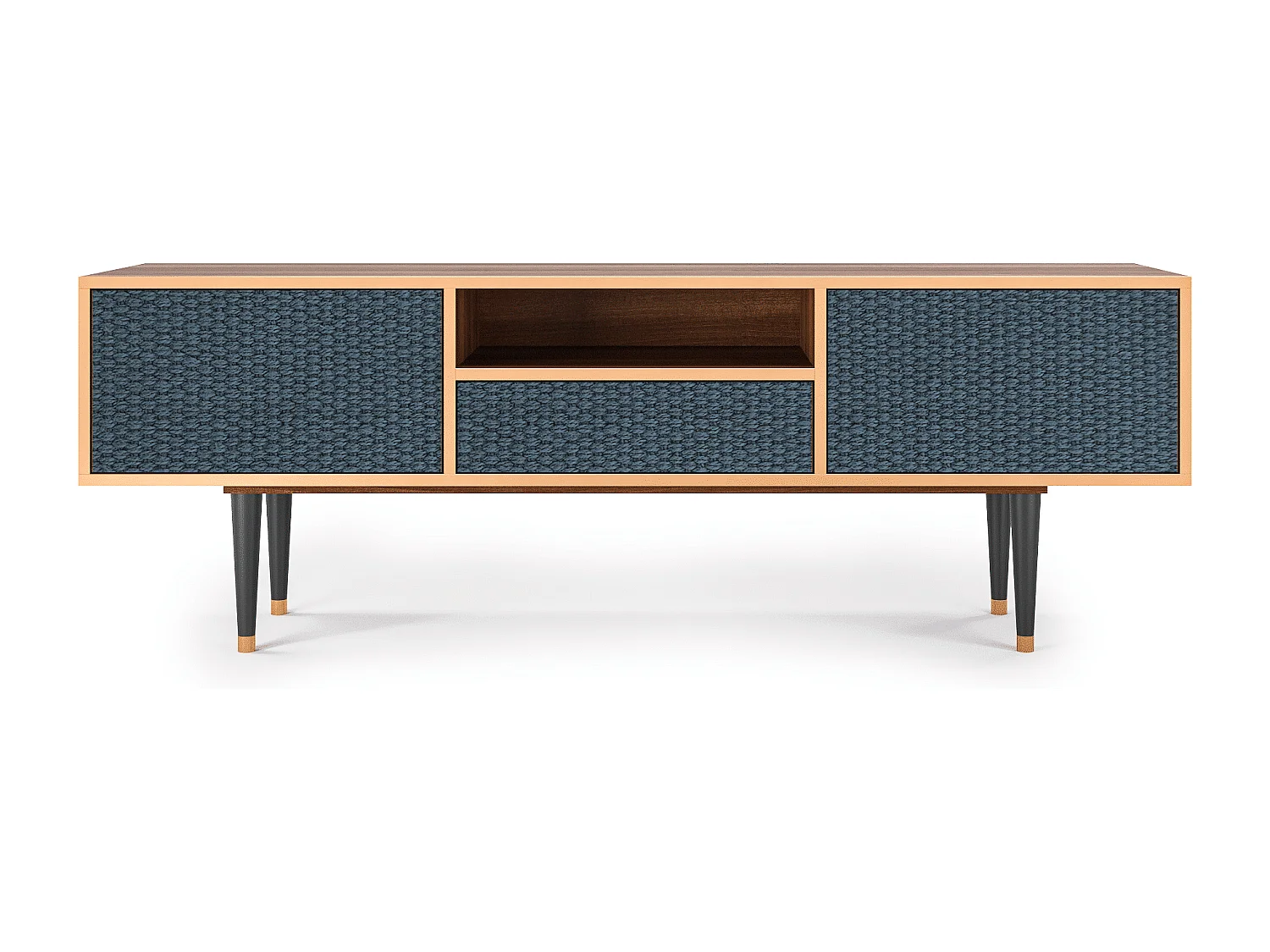 Mobile TV - 170х59х41 cm - T6 - Knitted Pattern, Noce