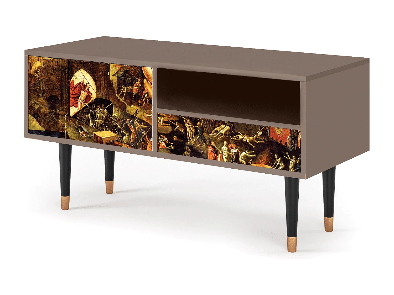 Mueble de TV - 115х59х48 cm - T3 - Christ in Limbo, Latte