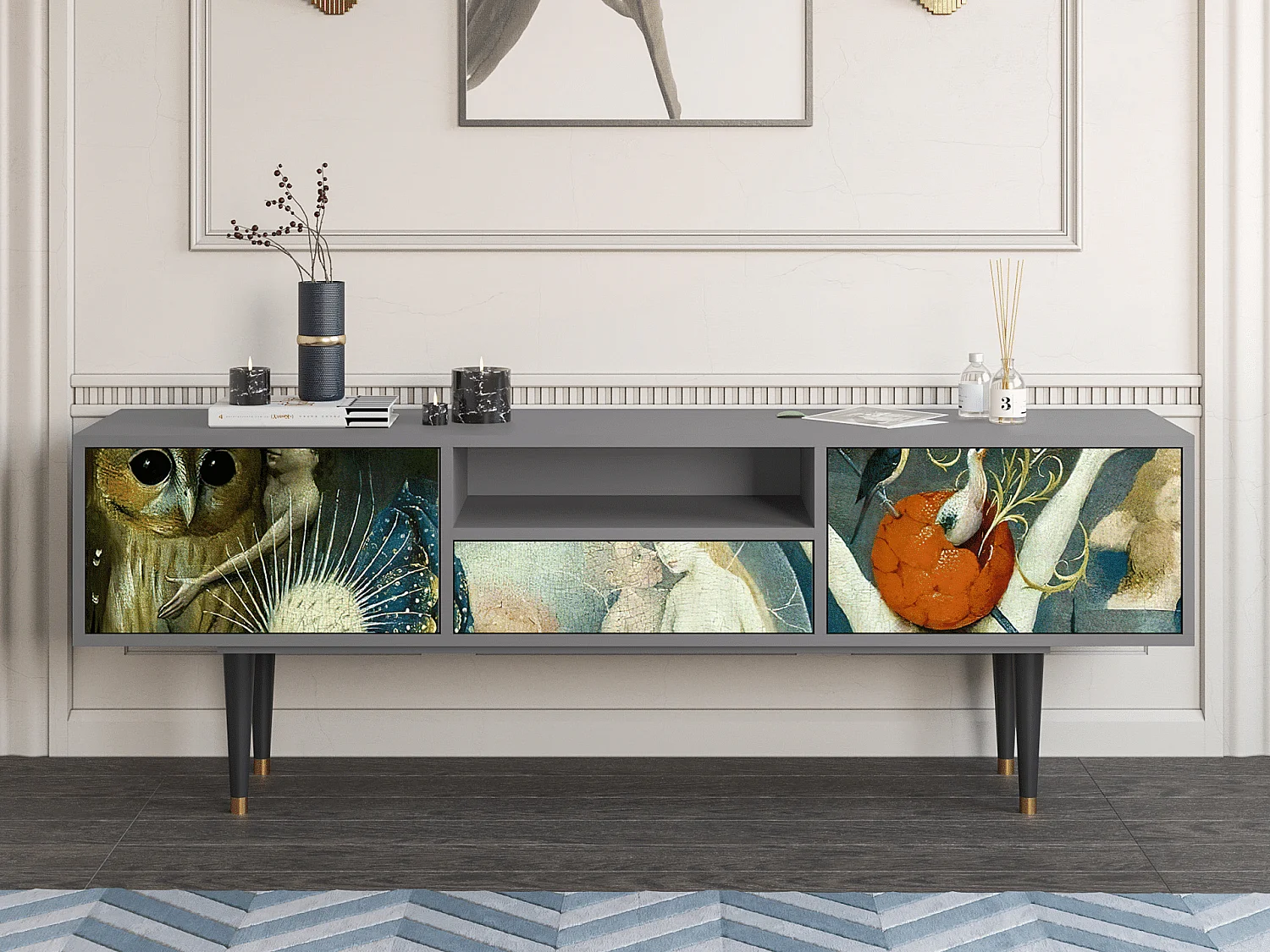 Mueble de TV - 170х59х41 cm - T6 - The Garden Of by Bosch, Cinza