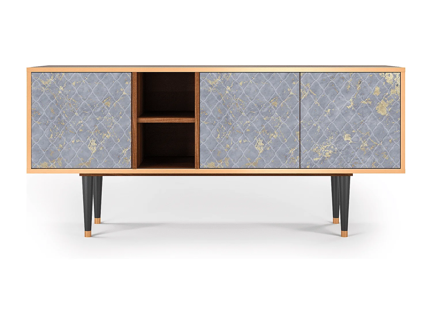 TV-Möbel - 150х69х41 cm - T5 - Golden Smoke, Walnuss