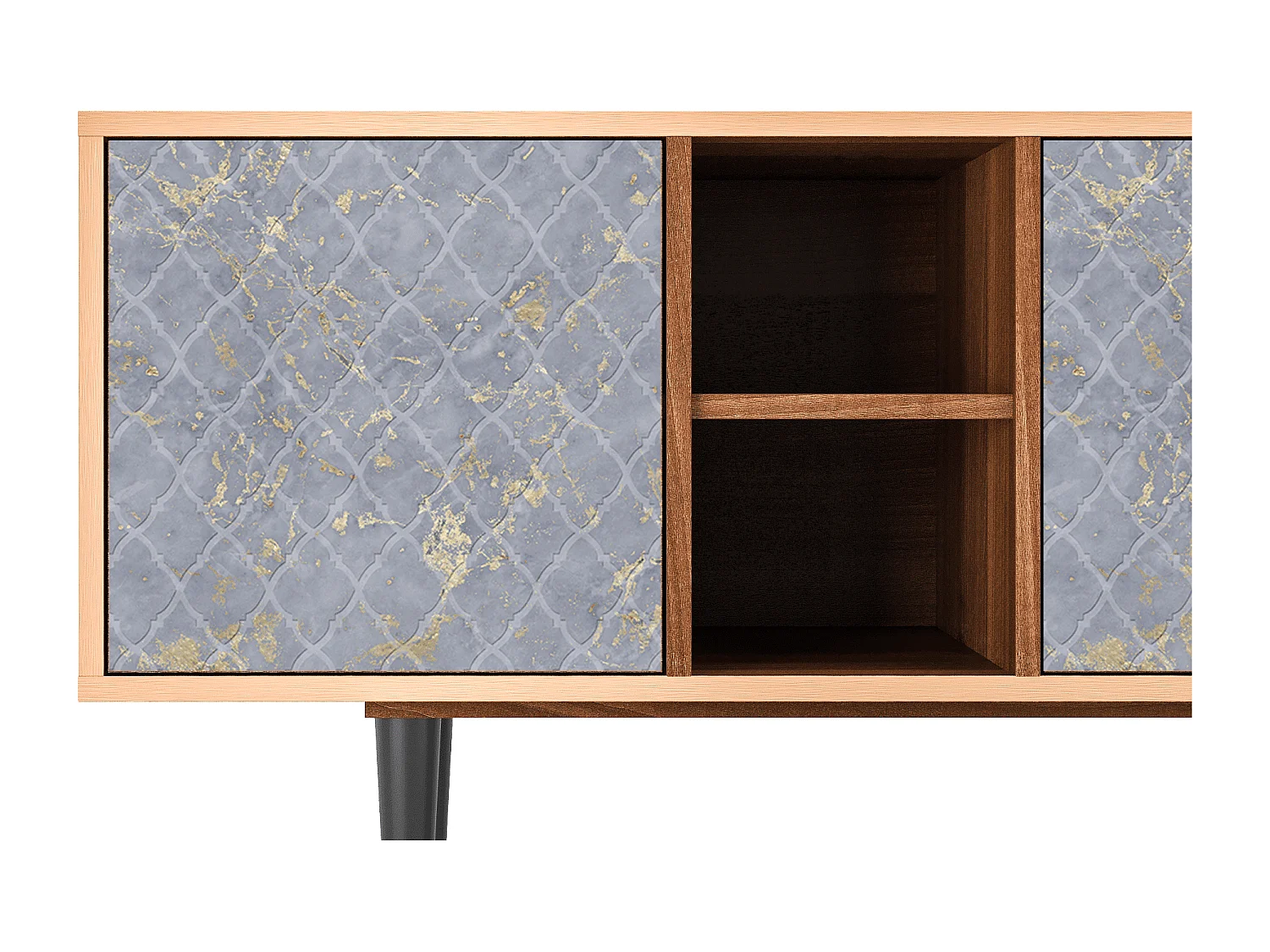 TV-Möbel - 150х69х41 cm - T5 - Golden Smoke, Walnuss