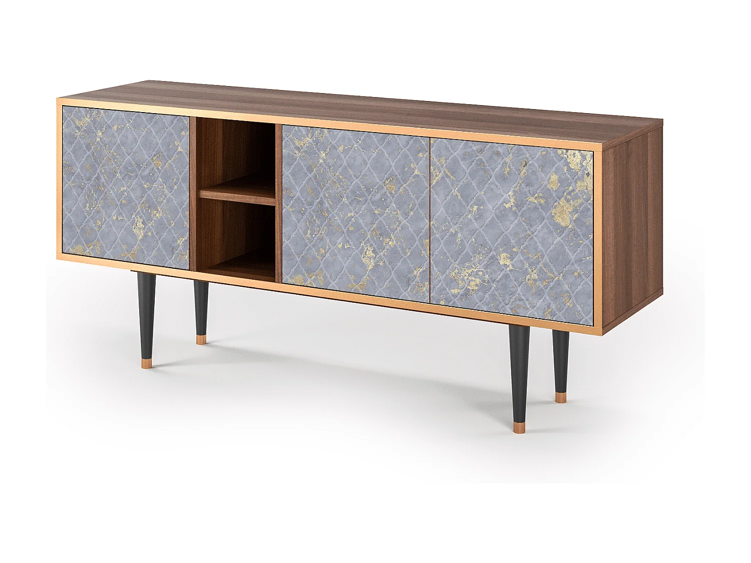 Mobile TV - 150х69х41 cm - T5 - Golden Smoke, Noce