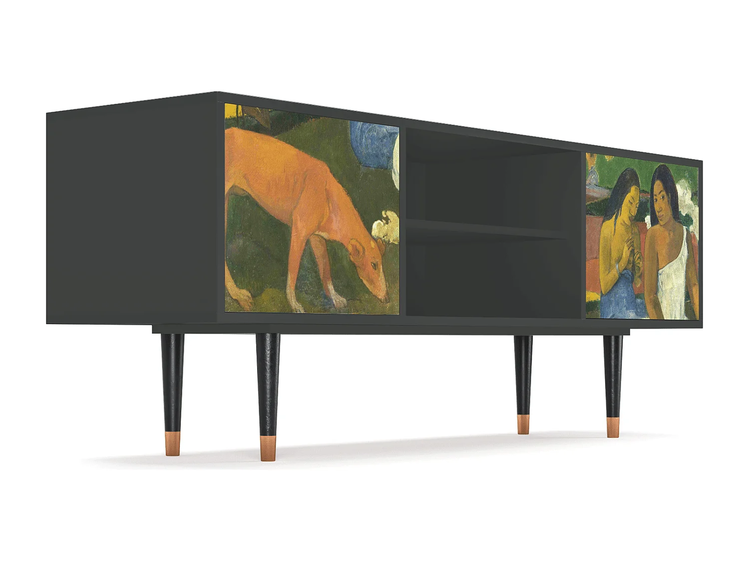 Szafka RTV - 170х69х48 cm - T2 - Arearea , Antracyt