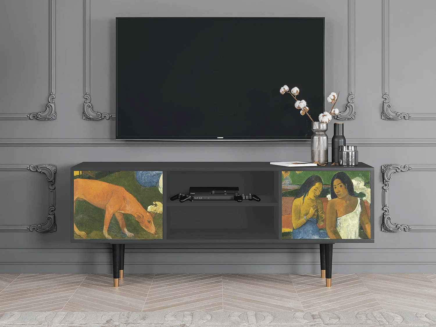 TV-meubel - 170х69х48 cm - T2 - Arearea , Antraciet