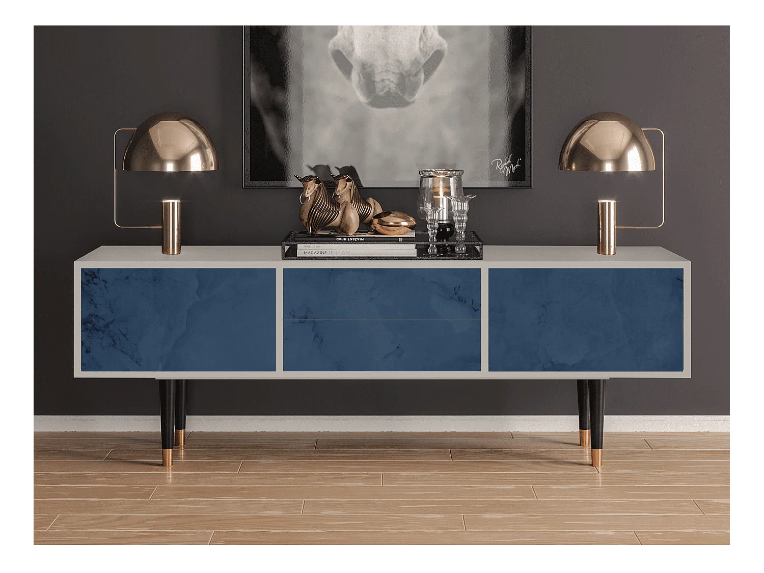 Meuble TV - 170х59х48 cm - T4 - Endless Galaxi, Sable