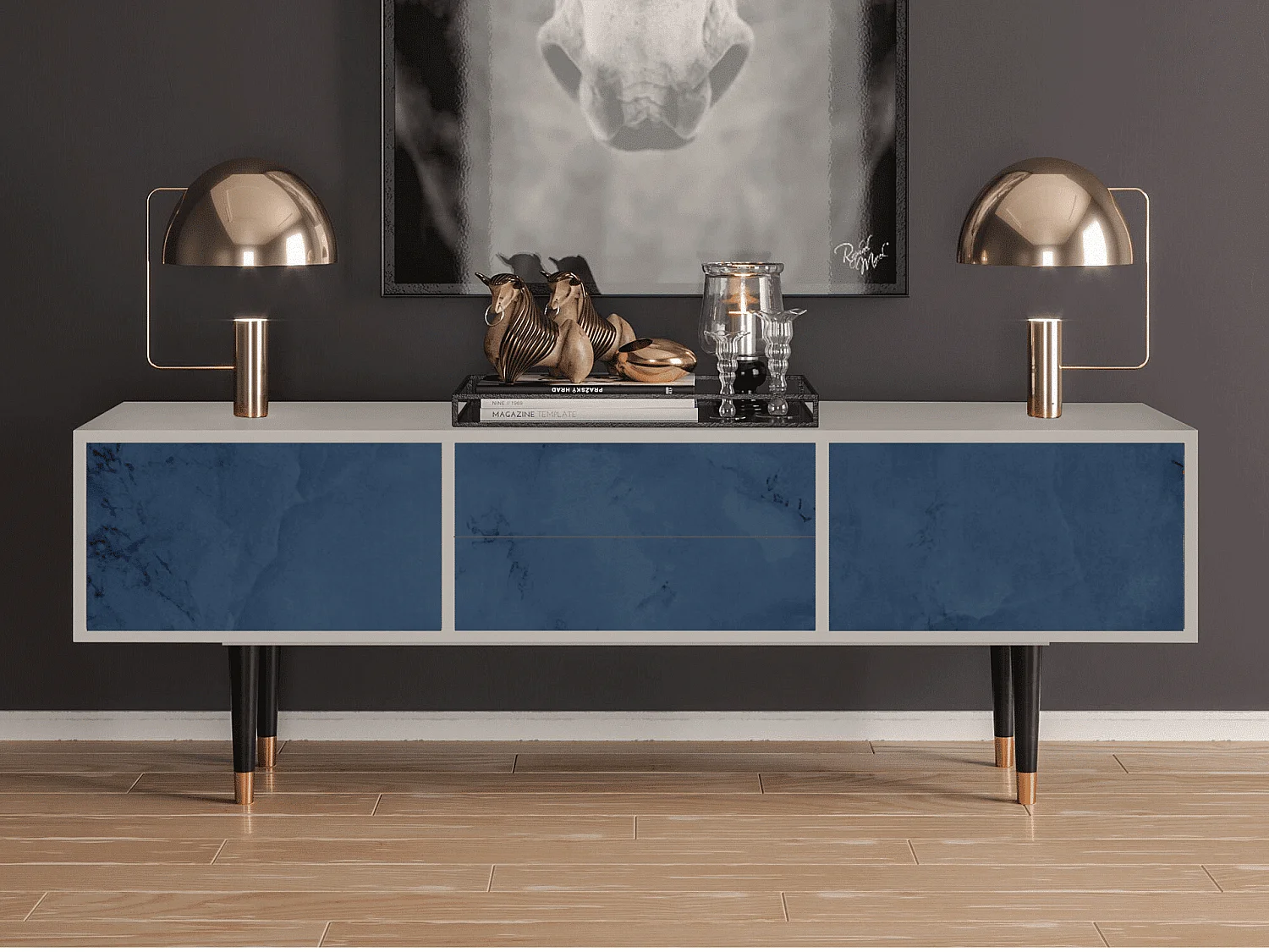 Meuble TV - 170х59х48 cm - T4 - Endless Galaxi, Sable