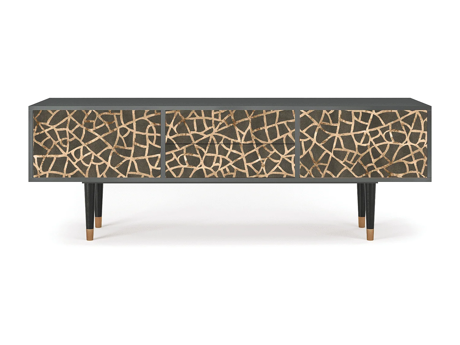 Meuble TV - 170х59х48 cm - T4 - Enlarged Leaf, Anthracite