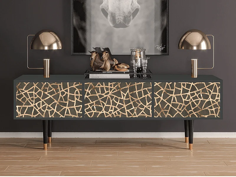 Mueble de TV - 170х59х48 cm - T4 - Enlarged Leaf, Antracite