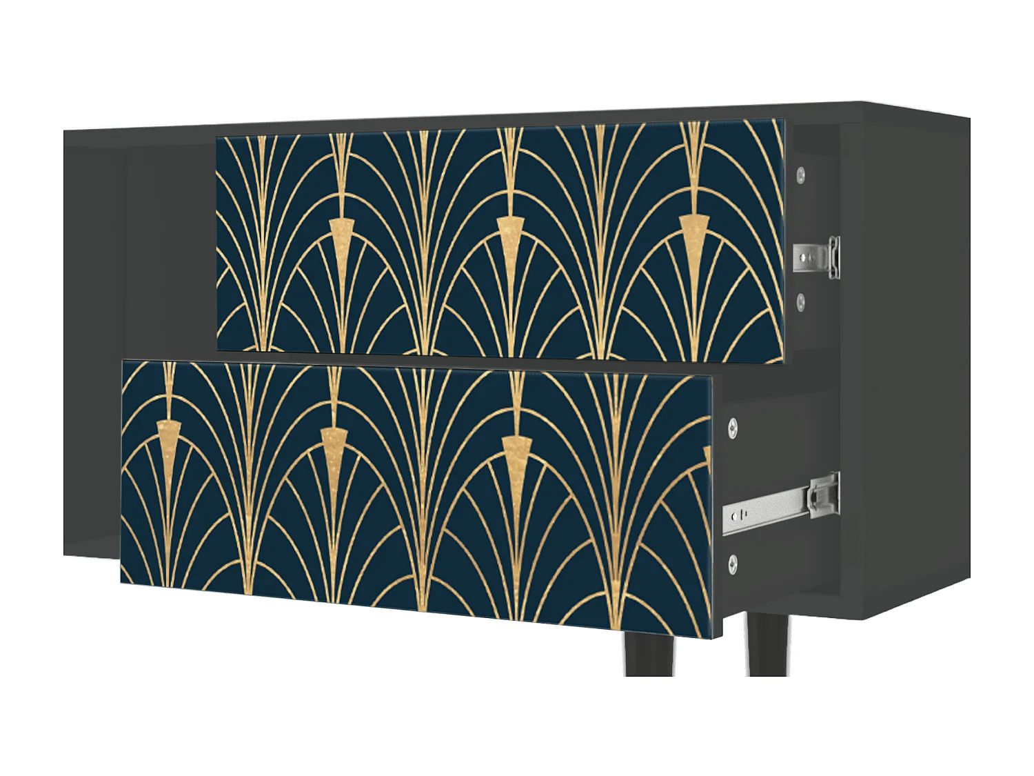 TV-Möbel - 170х69х48 cm - T1 - Flower of the Nile, Anthrazit