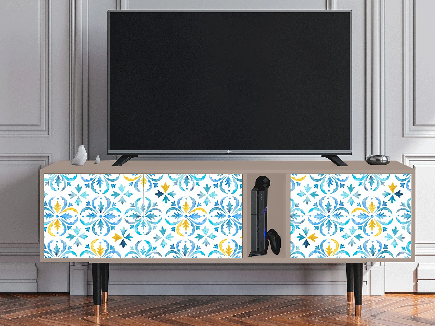 Meuble TV - 170х69х48 cm - T1 - Lisbon Flover, Latte