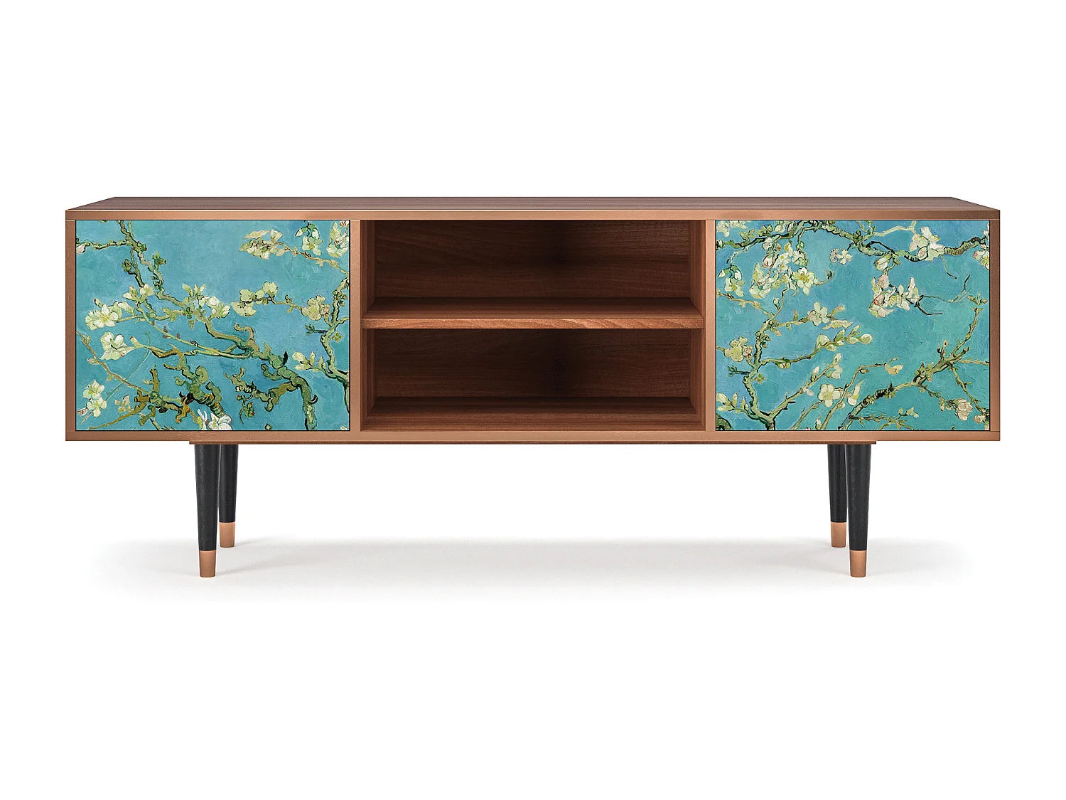 Meuble TV - 170х69х48 cm - T2 - Almond Blossom, Noyer