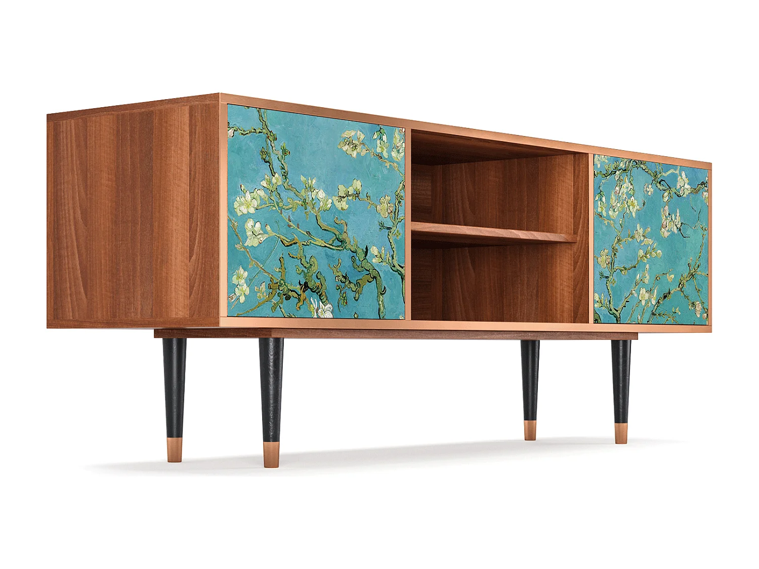 Mobile TV - 170х69х48 cm - T2 - Almond Blossom, Noce