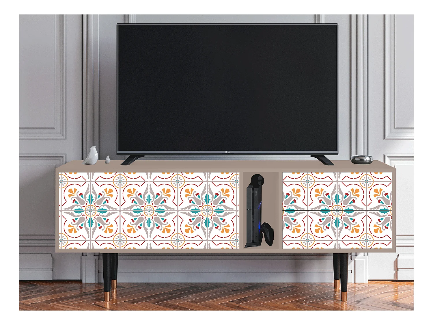 Meuble TV - 170х69х48 cm - T1 - Spring Ceramics, Latte