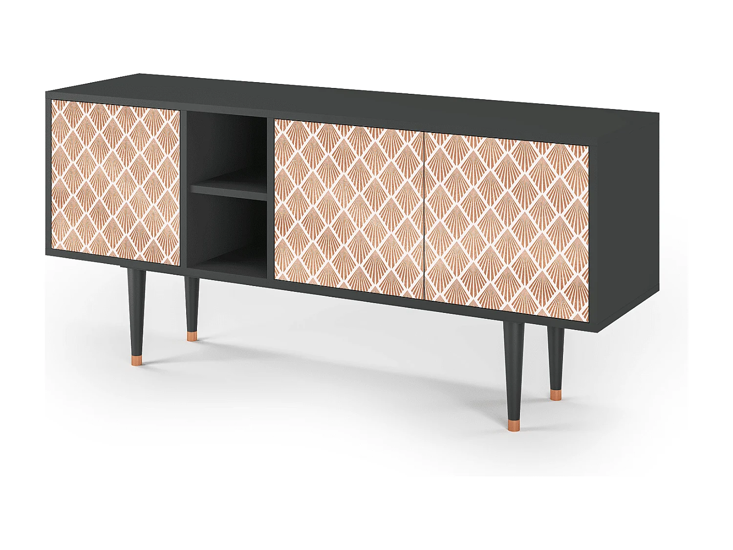 Mobile TV - 150х69х41 cm - T5 - Pastel Sunrise, Antracite